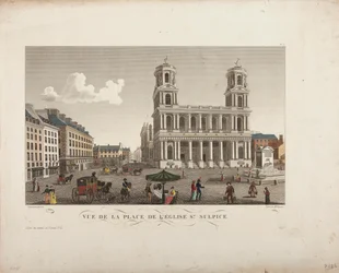 Widok na plac kościoła Saint-Sulpice